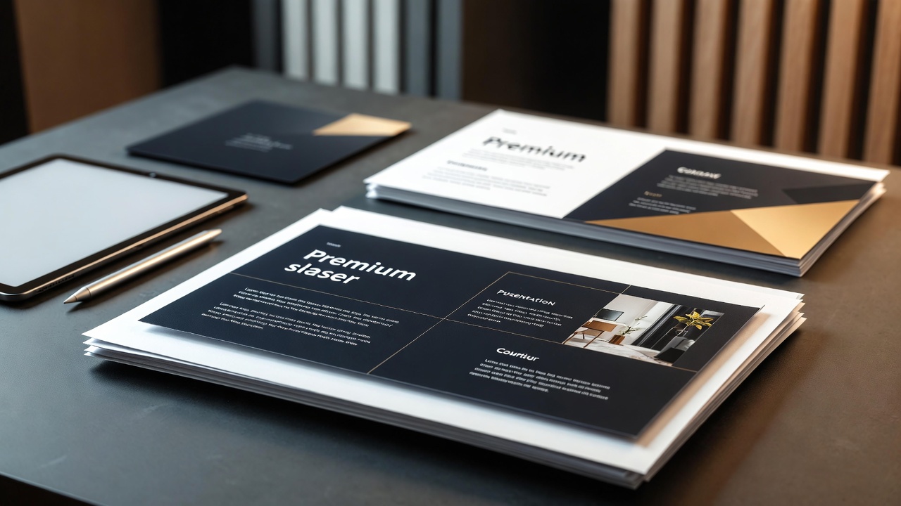 Luxury brand direction background for Swiss Property Studio identity service card