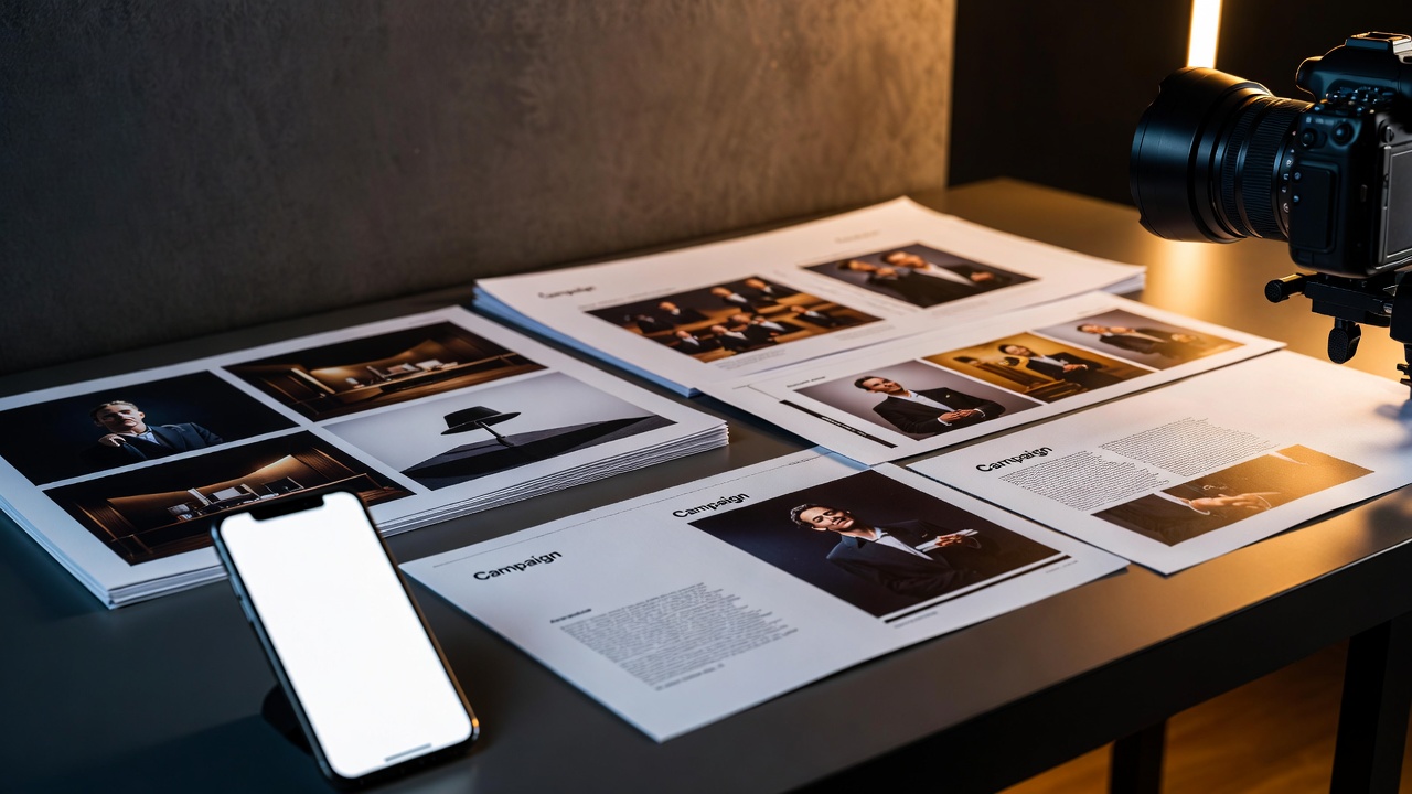 Content creation and production background for Swiss Property Studio service card