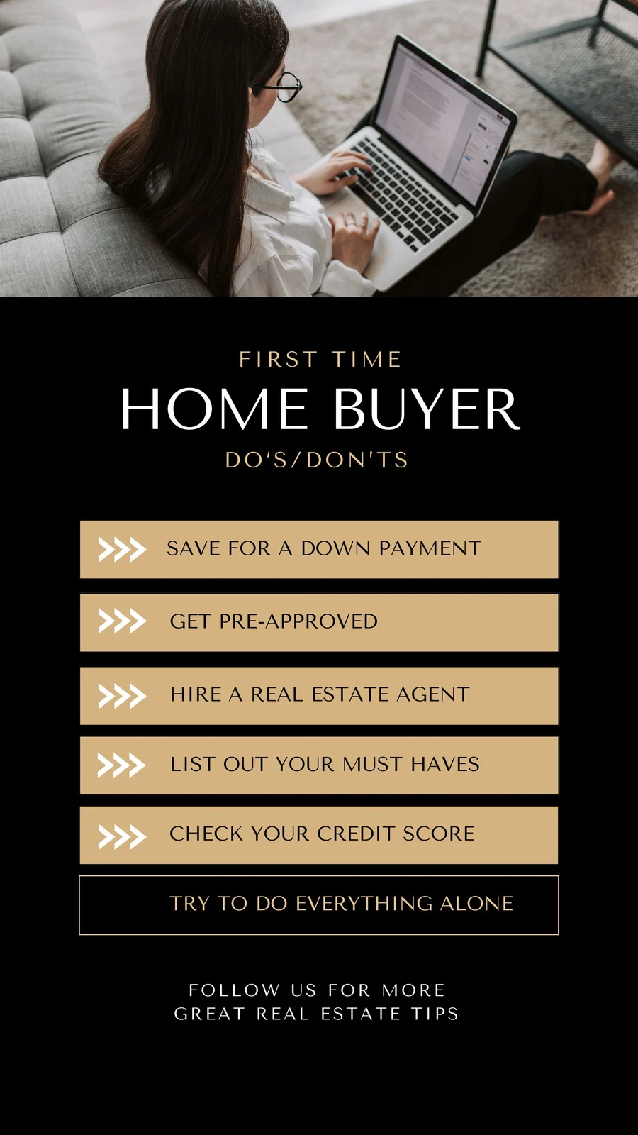 Real estate social media editorial concept example 5